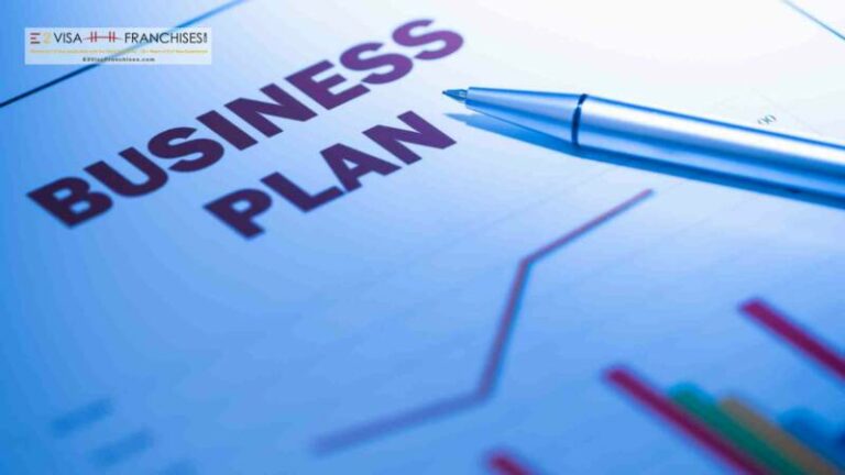 A business plan with a pen